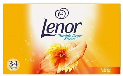 Lenor Fabric Tumble Dryer Sheets Summer Breeze 34 Sheets x 5 Pack