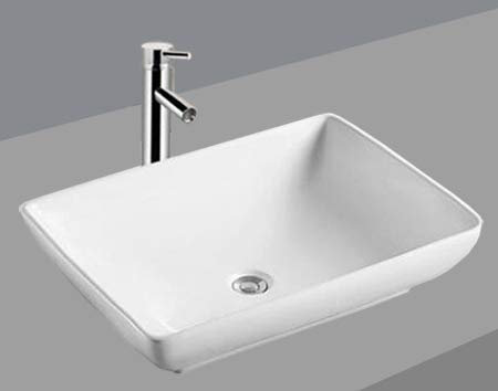Lavabo da appoggio in ceramica Lavandino da Bagno, piccolo, disegno del diamante bianco, 43x33