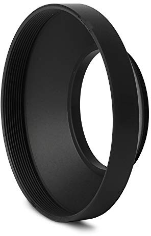 CELLONIC Ø 77mm Gegenlichtblende für Ø 77mm kompatibel mit Universal Ø 77mm | Einschraub, Zylindrisch / Rund,Metall, schwarz, für Tamron 10-24mm 1:3.5-4.5 Di II VC HLD