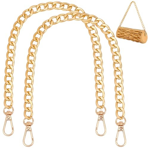 PH PandaHall 2pz Catena per Borsa Oro 40cm Catena Borsa a Spalla, Catene di Ricambio per Borse in Alluminio per Borsetta Borse a Spalla Pochette Fai Da Te