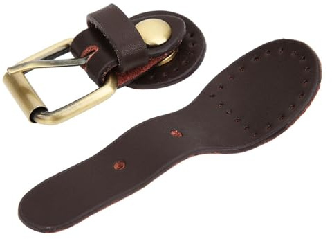 HEEPDD Taschen Schnalle Sperren, annähen Kunstleder Tab Verschluss mit Bronze beschlägen für Handtasche Schultertasche Geldbörse Making Supplies(Braun)