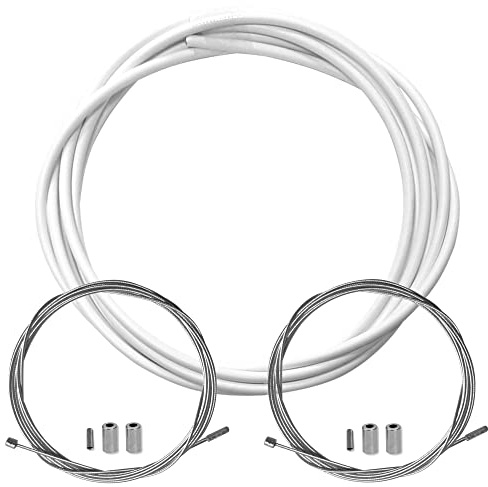KIT Kabel Teflon Schaltwerkhülle für Fahrrad, Weiß