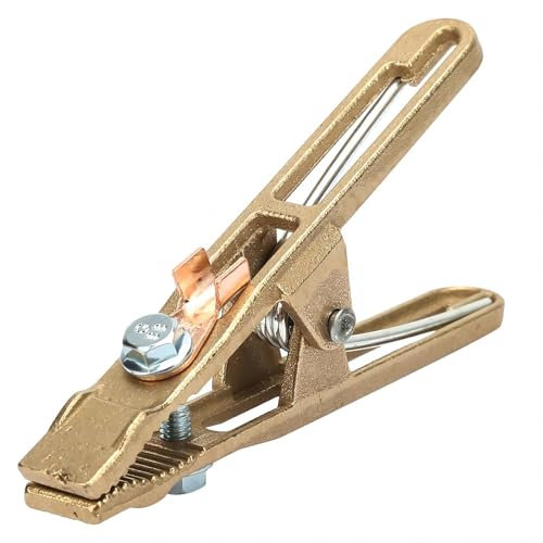 VIFER Pince de Terre, 260A Pince de Masse Soudure Mâchoire Lourde en Laiton Pinces de Mise à la Terre en Forme de a Pinces de Terres à Souder pour Machine de Soudage