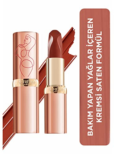 L'Oréal Paris Color Riche - Lápiz labial liso satinado, pigmento puro hidratante, con omega 3 y vitamina E, 182 Extreme