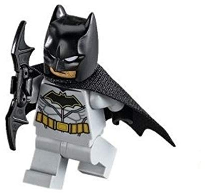 LEGO Superheroes: Grey Batman Minifigure with Batarang