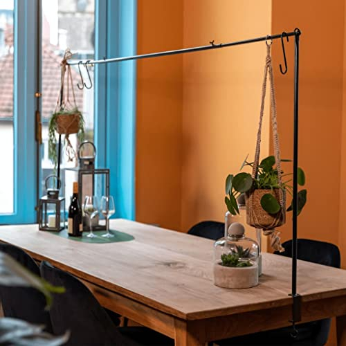 Esschert Design Tischklammer Tischklemme Metall Schwarz 117-211 cm