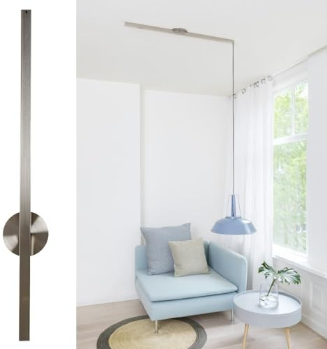 Lightswing® Single Aufhängesystem für eine Hängelampe - Edelstahl - 110 cm - Beweg deine Hängeleuchte Mühelos - Einfache Installation - Hängelampe Esstisch - Pendellampe Verstellbar - Hängeleuchte