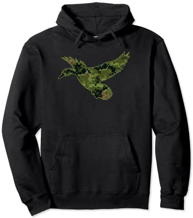 Camouflage-Ente – Grüne Camo-Ente Jagd Pullover Hoodie