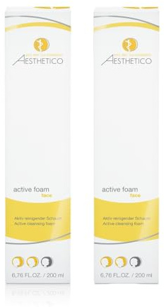 AESTHETICO active foam Reinigungsschaum für Unreine Haut, 200 ml