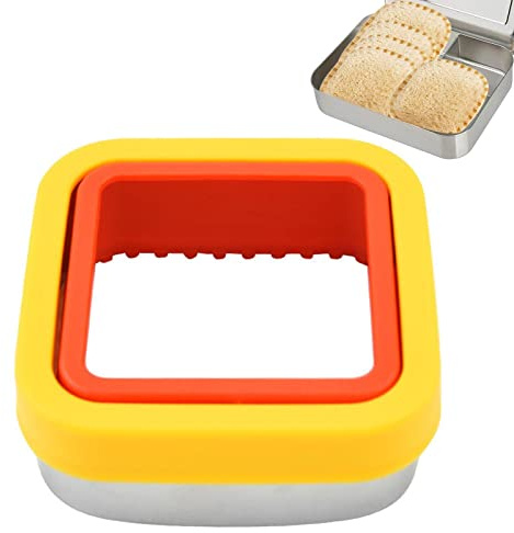 Sandwich Cutter and Sealer,Durable Animals Shapes Cake Sandwich Bread Pancake Mold,DIY Cookie Cutters Gift for Kids Adult Boys Girls (C:Square)