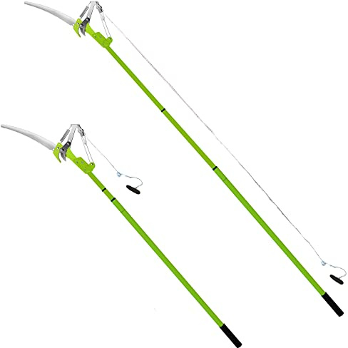 Crystals Telescopic Tree Ratchet Anvil Lopper for Gardening - Garden Loppers Heavy Duty Extendable Tree Pruner with Sharp SK5 Steel Blades (150 to 260 cm) (Telescopic Tree Lopper Scissor)