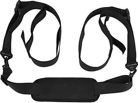 Yuecoom SUP-Tragegurt, Polyester, schwarz, verstellbar, tragbare Paddelbrett-Schulterschlinge für Surfbretter, Longboards