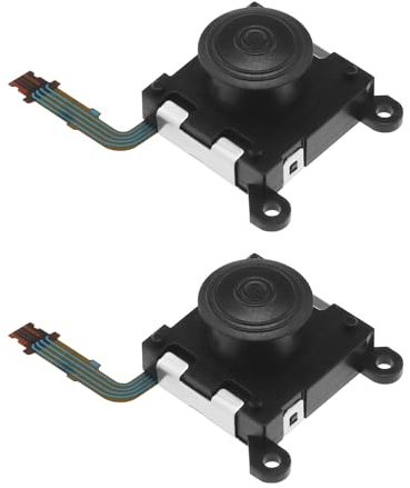ECSiNG 2Pcs 3D Button Analog Joystick Stick Replacement Compatible with Sony PS Vita 2000 Series 3D Analogue Joystick Control Button Plastic Black