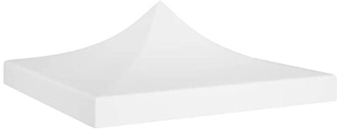 Vopese Techo Reemplazo para Carpa Pabellón de Jardín Terraza Aire Libre Exterior Techo de Carpa para Celebraciones Blanco 2x2 m 270 g/m²
