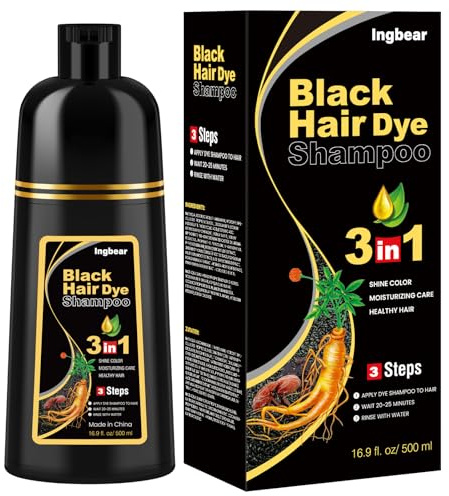 Shampooing de coloration semi-permanent pour cheveux gris - Pour homme et femme - Sans ammoniaque - Couverture 100 % des cheveux blancs