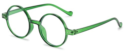 ABETOS Lesebrillen Damen Herren Runde Lesehilfe mit Blaulichtfilter Computerbrille Modern Retro Anti Blaulicht Rund Leicht Sehhilfe