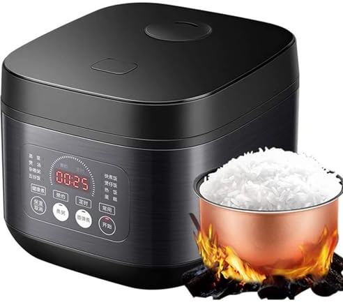 Olla arrocera multifuncional doméstica, olla arrocera para granos de 5 litros, olla arrocera pequeña, 24 horas de conservación del calor, revestimiento interior antiadherente espesado, puede cocinar