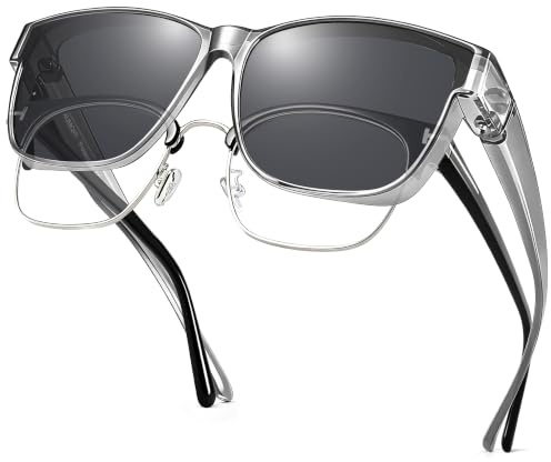 URUMQI Surlunettes de Soleil Femme Homme, Sur Lunettes Polarisée avec protection UV400 polarisantes Lunette pour Conduite, Cyclisme, Sport et Loisirs