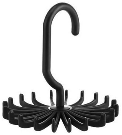 Twirl - Percha giratoria para colgar bufandas y pañuelos, para armario, giratorio 360° , para guardar corbatas, cinturones, bufandas