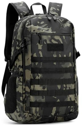 Explokit Liten Taktisk Ryggsäck 10L 20L 30L Militär Ryggsäck Vattenavvisande Molle Student Skolryggsäck för Trekking Resor Vandring Camping