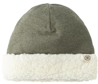 Cloby Mütze Babymütze Wendemütze Teddystoff Winter Baby (6-12 Monate) - Forest Green