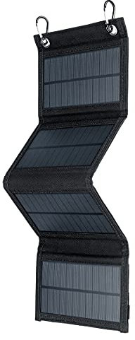 Panneaux solaires Portables 10W - Panneau de Charge monocristal Efficace avec Sortie USB, Chargeur de Batterie à énergie Solaire léger pour Le Camping, la randonnée et Les Voyages
