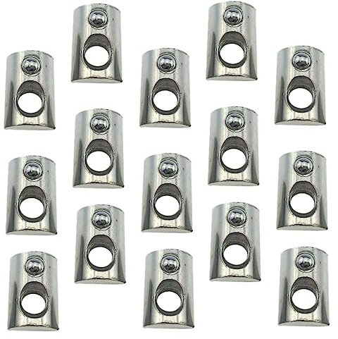 SOLUSTRE 100stücke Nut-muttern aus Kohlenstoffstahl mit Federkugel für Aluminium-profile T-nut-block und Stahlmutter für Montagebolzen