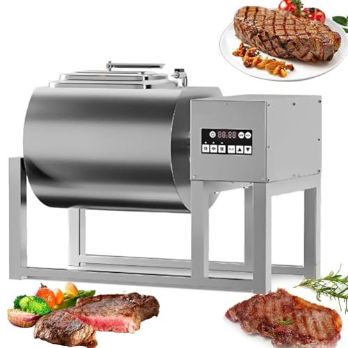 Marinatrice elettrica for bicchiere di carne sottovuoto, macchina for marinare la carne sottovuoto commerciale, capacità di 12,5 kg for arrotolare e impastare il batticarne dal sapore marinato