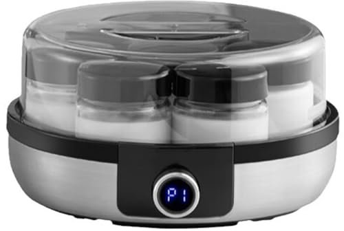 WOTZOV Máquina para Hacer Yogur natto, yogurtera, máquina Inteligente para cocinar al Vapor y fermentar natto, 7 Vasos de 150 ml, 6 Modos, fermentación a Temperatura Constante, para Yogur, natto