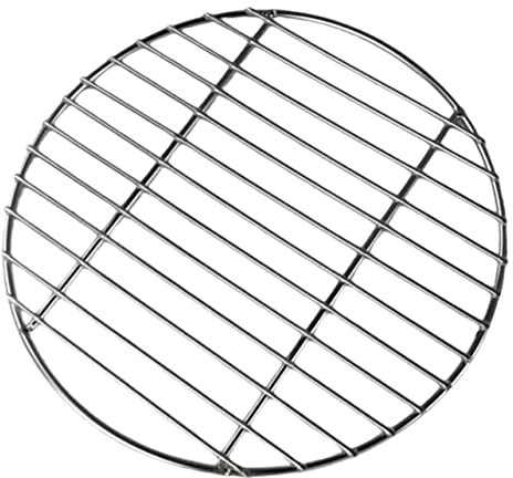 FONDOTIN Gril à Mailles Rond Acier Inoxydable Multifonctionnelle pour Barbecue Camping Et Pique- Idéale pour Légumes Viandes Et Kebabs