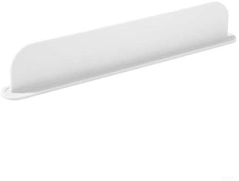 Eawfgtuw Paraspruzzi in silicone per lavello, 49 x 5 x 8,5 cm, per cucina e bagno, tappetino paraspruzzi per lavello, protezione contro gli schizzi (bianco)