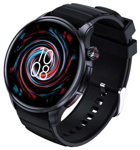 ZYVICXFJ Smart Watch for Men Smartwatch - 1.43-Inch Round Touch Screen,Full-Featured Fitness Tracker, Waterproof, Health Monitoring, Multiple Sports Modes, Compatible Android and iOS