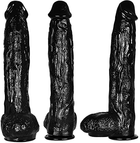 TRQOYTU Godemiché Réaliste XXXL En Épais De 42 Cm, Plug Anal, Dilatateur D'anus Avec Ventouse, Grand Masseur De Prostate, Vagin, Orgasme, Masturbation, Jouet Sexuel Pour Hommes Et Femmes Débutants