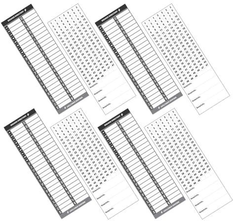 Veemoon PVC Sicherungskasten Etiketten Selbstklebende Nummernaufkleber für Elektroverteiler Wiederverwendbare Stromkreiskennzeichnung 2 Satz mit Je 4 Aufklebern für Industrie und Facility