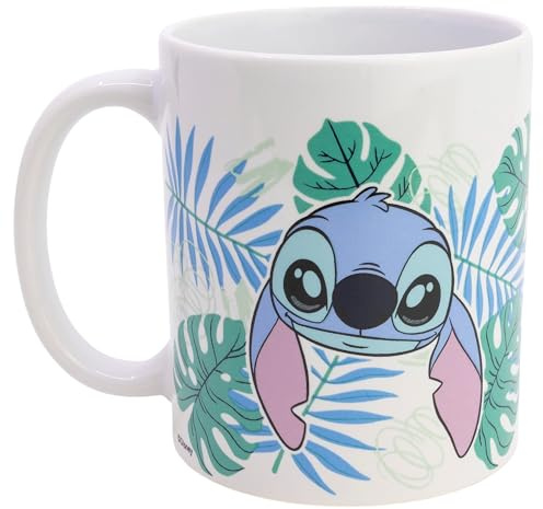 Stor Taza de Cerámica Stitch 325ml - Diseño Original con Licencia Oficial - Ideal para Café, Té y Bebidas Calientes - para Fans
