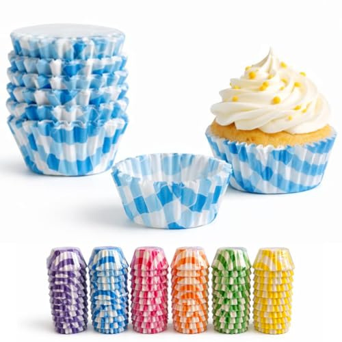 Moldes de papel de horno para magdalenas y cupcakes de colores – Tazas de papel | Catering | Postre | Fiestas (300, 3 diámetros)