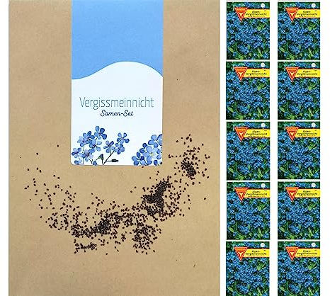 Frankonia-Samen / Vergißmeinnicht / Blumensamen / Myosotis alpestris / /blau / 10er Pack / ergibt bis zu 500 Pflanzen / zweijährig