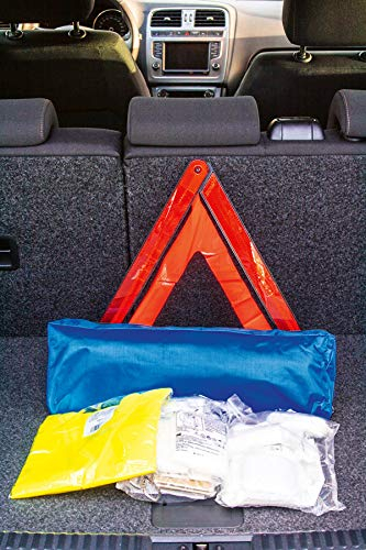 3 in 1 KFZ Kombitasche Trio-Set mit Warnweste, Verbandsmaterial und Warndreieck