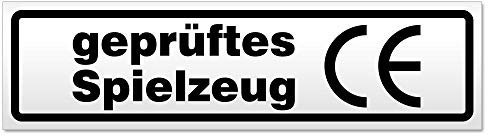 Kiwistar Magnetschild geprüftes Spielzeug - 20cm Schwarz - magnetisch für Auto PKW Kfz - wiederverwendbares Hinweisschild aus Magnetfolie - für Fahrzeug, Truck