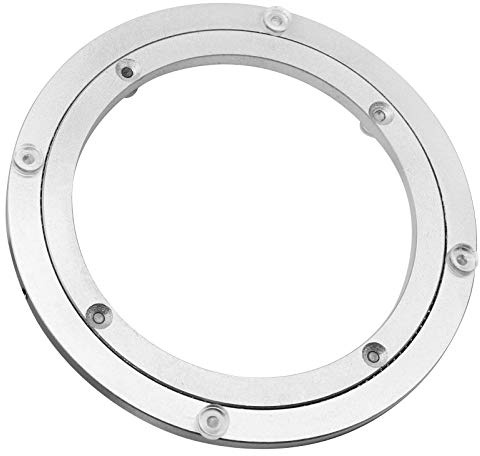 Besimple Robuster Drehteller aus Aluminiumlegierung, drehbares Kugellager, runder Esstisch, Glatte Drehplatte für Tischplatte, zum Servieren von Messen