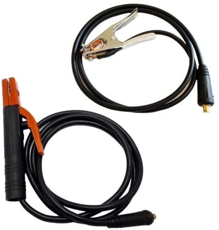 Earth CLAMP + Electrode Holder Welding Cable Ground ARC MMA 200A 10-25 DINSE DKJ (Dinse 10-25)