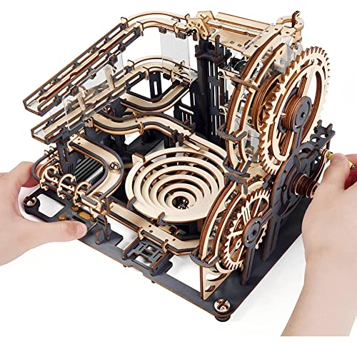 ROKR Kugelbahn Night City 3D Holz Puzzle Erwachsene Modellbau Holz Spielzeug Jugend Erwachsene (LGA01)