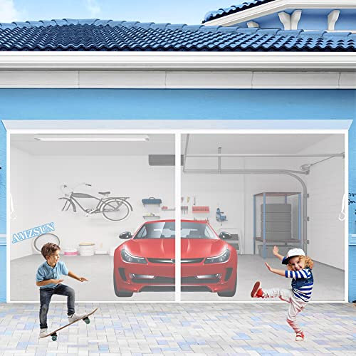 Fly Screen for Doors DIY Magnetic Door Screen Fly Screens 240x270cm White Automatic Closing Magnetic Fly Insect Bug Screen No Drilling Required Easy Installation