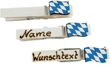 3 Glubbal (Glupperl) Bayernfahne - mit Text (individuell)