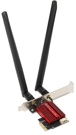 PCI Express Network Card, Gigabit Ethernet Card PCIE Network Adapter, PCIE WiFi Card for Desktop PC with Bluetooth 4.0, Dual Band Compatible with 7 8 10 11