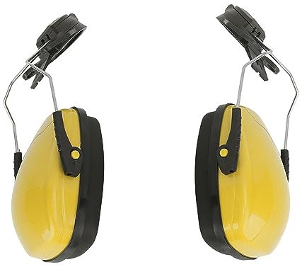 Cascos Antiruido, 2 Piezas Ajustable ABS Esponja Orejeras para Casco, Orejeras para Casco con Reducción de Ruido y Aislamiento Acústico para Industria, Construcción, Silvicultura