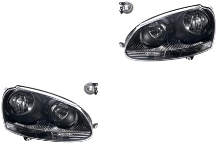 Johns, Scheinwerfer Satz passend für VW Golf V 1K 5M 10/2003-05/2009 H7 H7 L& R + Nebel