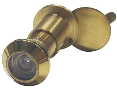 VASALAT 1243 ANG-12-JC-LATON-PU - Visor para puerta (diámetro 12 mm, gran angular 170°, TS 20-35 mm, latón pulido)