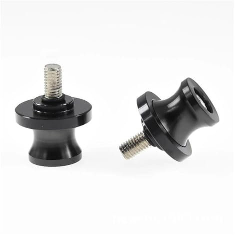 Schwingenschutz Montageständer Für Aprilia RS660 für Tuono 660 2020 2021 Zubehör Motorrad CNC Aluminium M6 Schwinge Spulen Stand Schrauben Slider 6MM Spulen(Black)