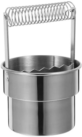 SHINEOFI Large Capacity Oil Painting Brush Washer Pen Clip Portable Brush Washing Bucket for Artists Stainless Steel Can